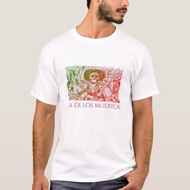 Dia De Los Muertos T-shirt (Framsida)