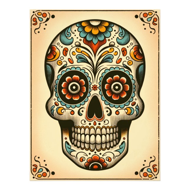 Dia de los Muertos Tarot Fototryck (Framsidan)