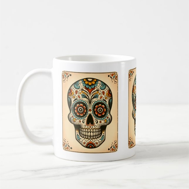 Dia de los Muertos Tarot Kaffemugg (Vänster)
