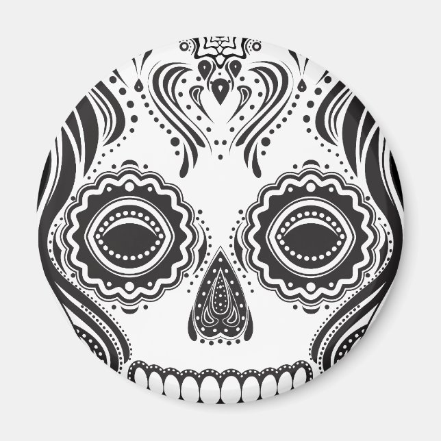 Dia de los Muertos that Girl Skull Magnet (Framsidan)