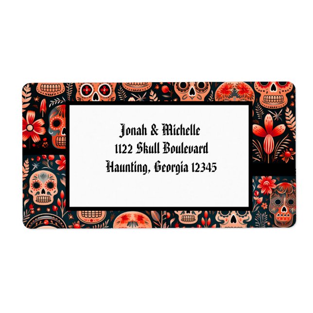 Día de los muertos Till Dödsdöden Förlovningsfest Fraktsedel (Framsidan)