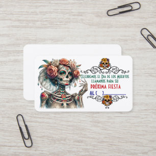 Dia de los muertos visitkort