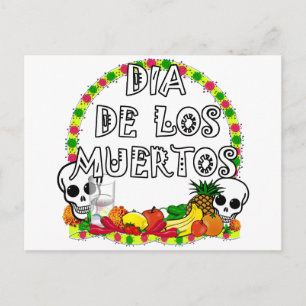 Dia De Los Muertos Vykort