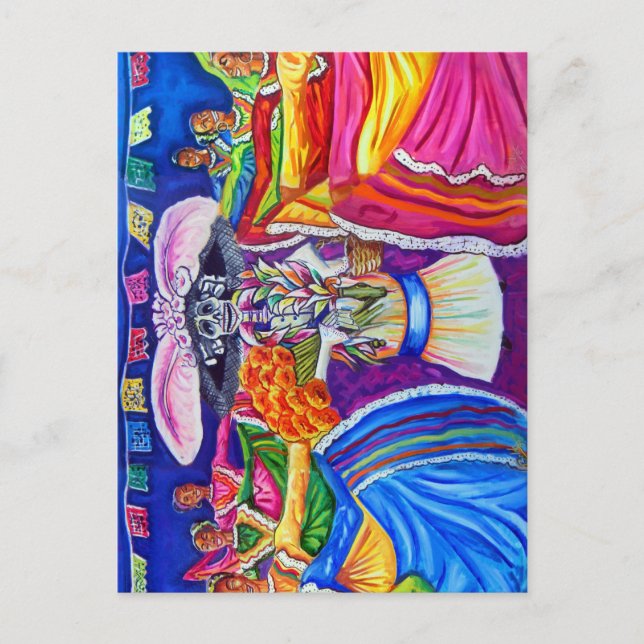 Día de los Muertos Vykort (Framsida)