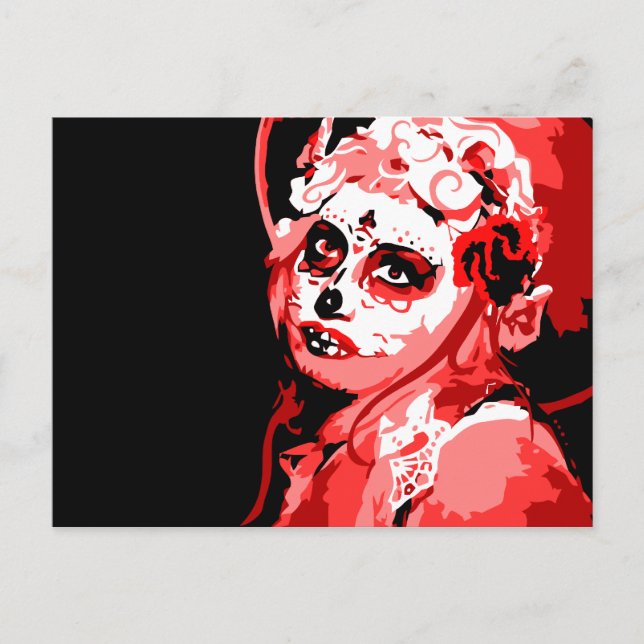 dia de los muertos vykort (Framsida)