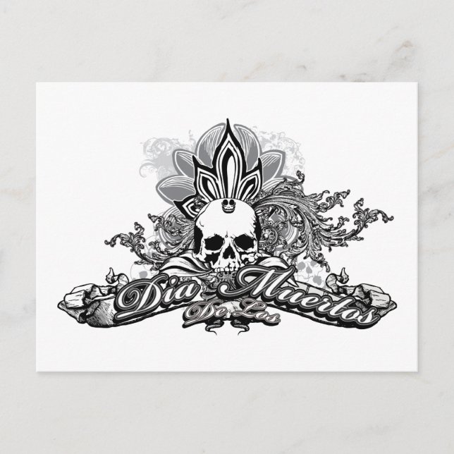 Dia De Los Postcards Vykort (Framsida)