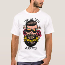 dia de los tête de mort mexicaine hipster avec lun