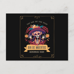 Dia de muertos day of the dead vykort