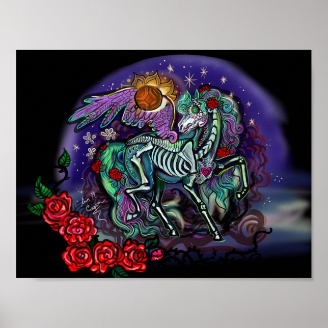 Día de Muertos Horse Poster (Framsidan)