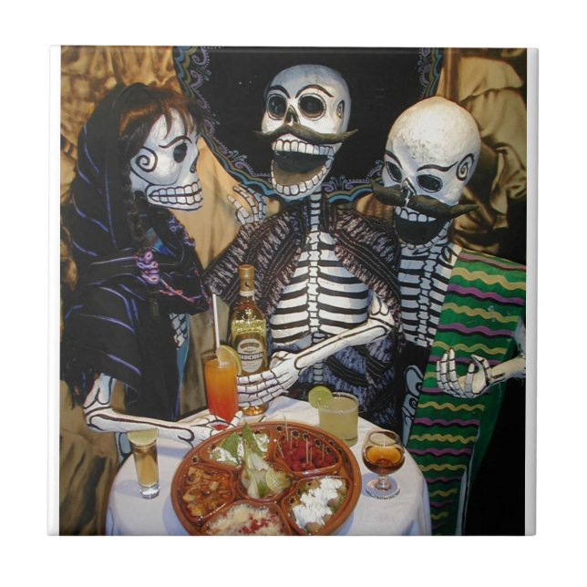 Dia de Muertos Kakelplatta (Framsidan)
