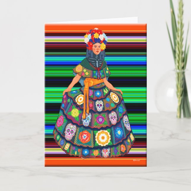 Día de Muertos Kort (Framsida)