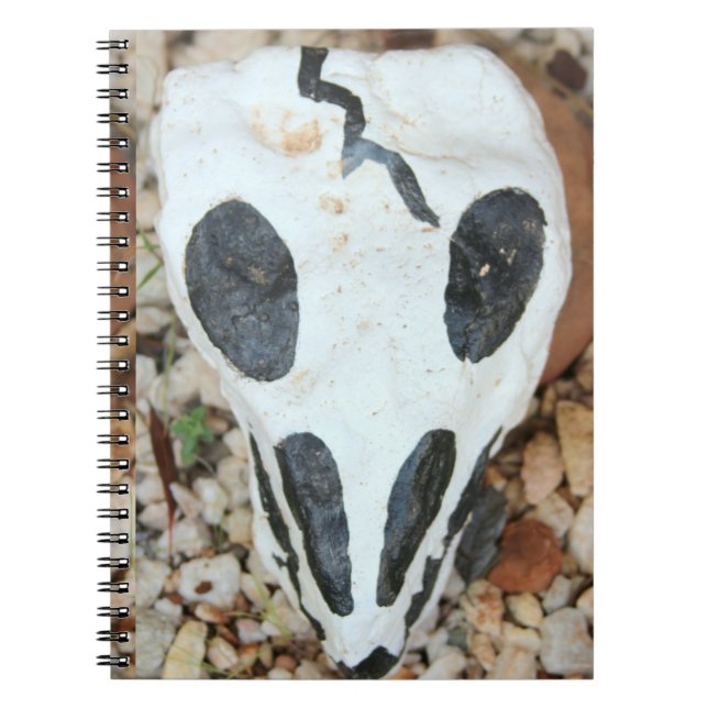Dia de Muertos målade skalle Anteckningsbok (Framsidan)