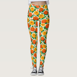 Día de Muertos, Marigold-fest Leggings