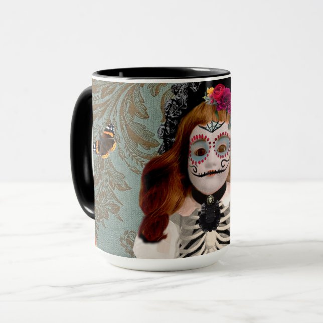 Día de Muertos Personlig mugg (Framsida vänster)