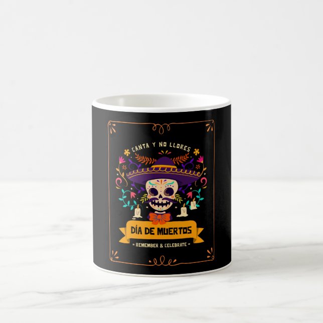 Dia de muertos Skull day of the dead Kaffemugg (Center)