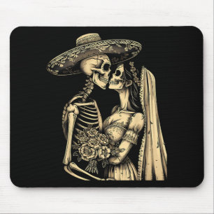 Dia De Muertos Sugar Skull Couple Skeleton Bride W Musmatta