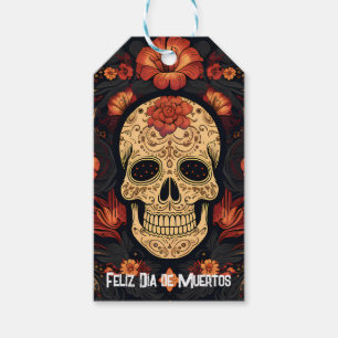 Dia de Muertos ☠️ Sugar Skull Presentetikett
