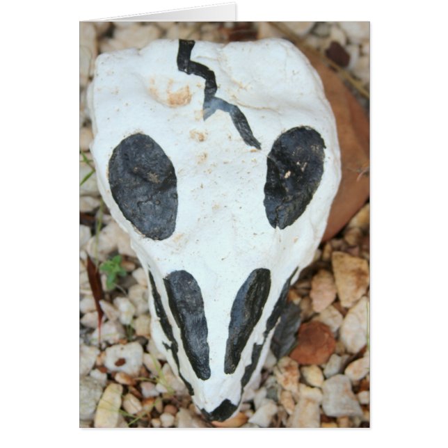 dia del muerte skalle hälsningskort (Framsidan)