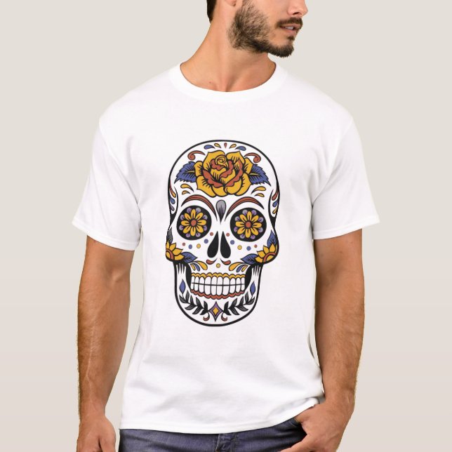 Dia e Los Muertos T Shirt (Framsida)
