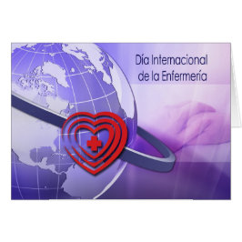 Día Internacional de la Enfermería Card in Spanish Hälsningskort