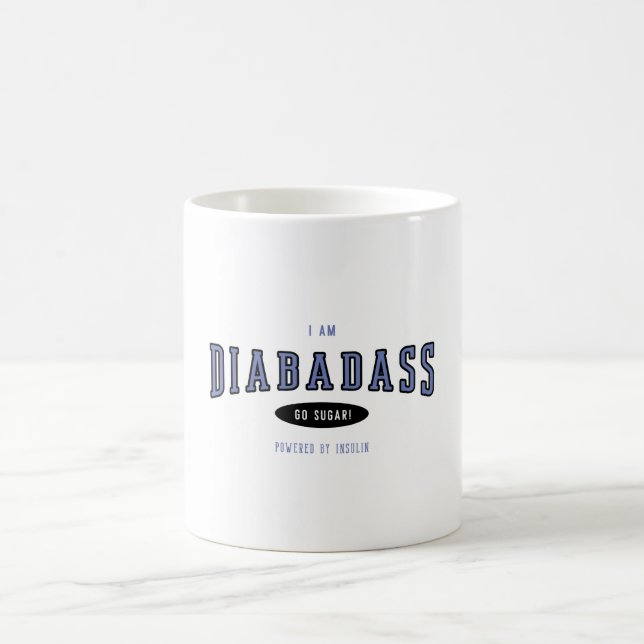 Diabadass Funny Diabetes Kaffemugg (Center)