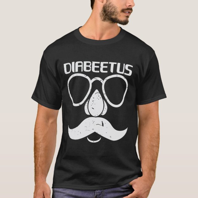 Diabeetus Beard Diabetes Awareness Gift T Shirt (Framsida)