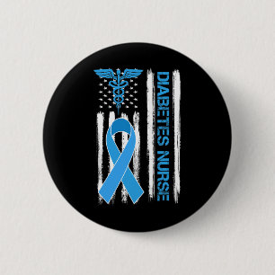 Diabetes Awareness American Flagga Diabetes Nurse Knapp