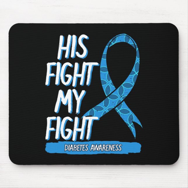 Diabetes Awareness Blue Fight Ribbon DM Diabetic G Musmatta (Framsidan)