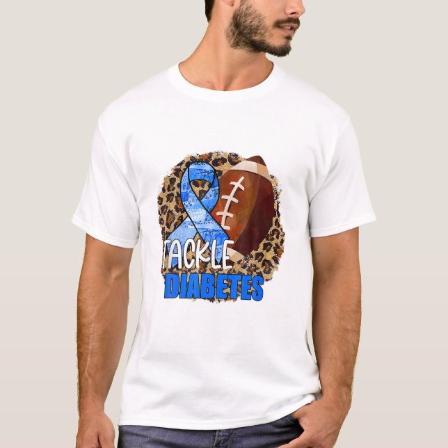Diabetes Awareness Blue T Shirt (Framsida)
