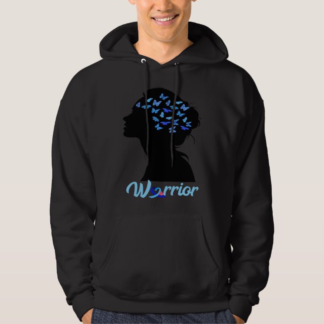 Diabetes Awareness Diabetic Warrior T1D Diabetic S Hoodie (Framsida)