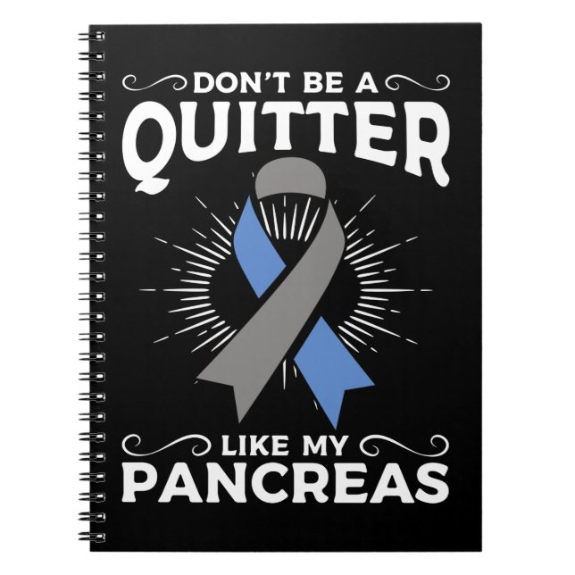 Diabetes Awareness Funny Pancreas T1D Diabetes Anteckningsbok (Framsidan)