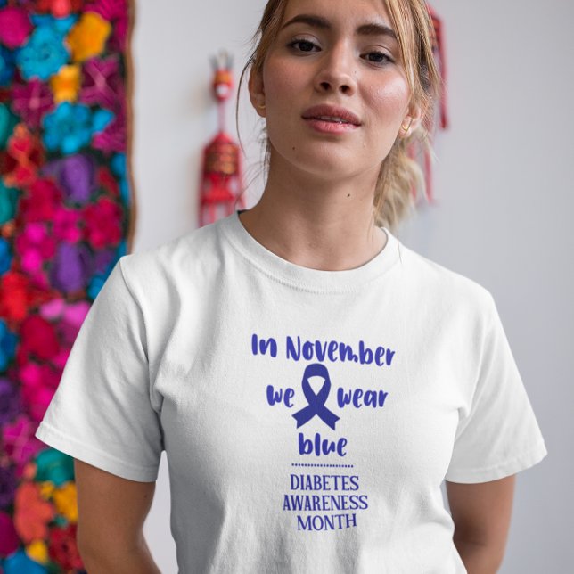 Diabetes Awareness Month White Woman T- Shirt T Shirt (Skapare uppladdad)