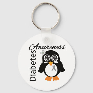 Diabetes Awareness Penguin Nyckelring