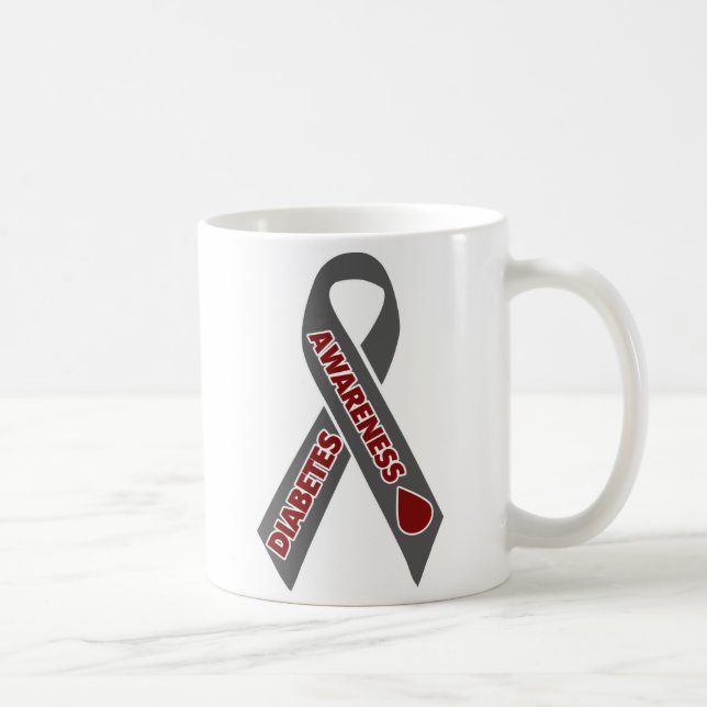 Diabetes Awareness Ribbon Kaffemugg (Höger)