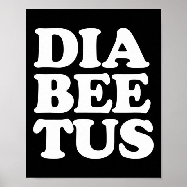 Diabetes Awareness Roligt Diabeetus Poster (Framsidan)