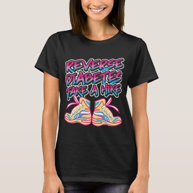 Diabetes Awareness School Nurse Reverse Diabetes T Shirt (Framsida)