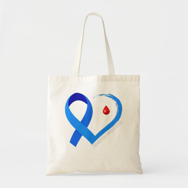 Diabetes Awareness Warrior Gift Tygkasse (Framsidan)