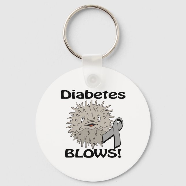 Diabetes Blows Awareness Design Nyckelring (Framsida)