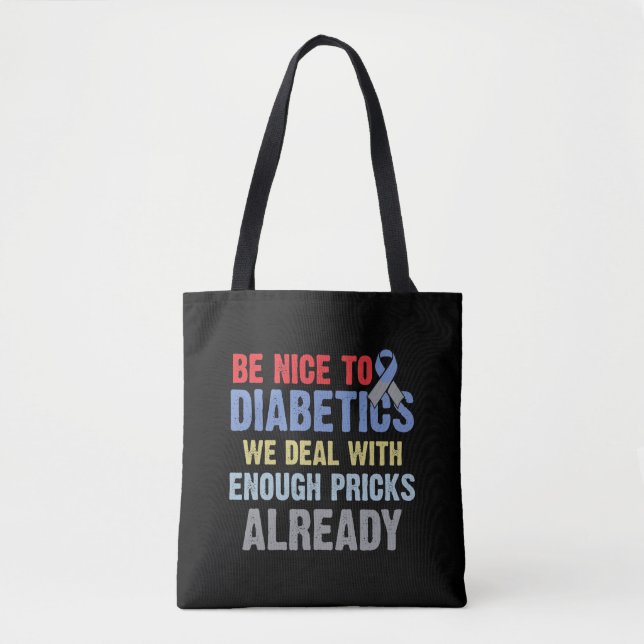 Diabetes Brusch Insulin Insulinfator Diabetiker Tygkasse (Framsida)