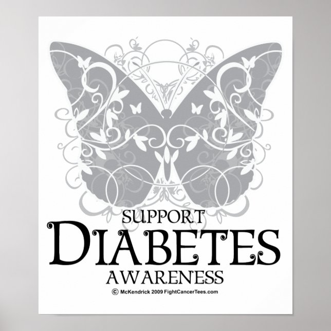 Diabetes Butterfly Poster (Framsidan)