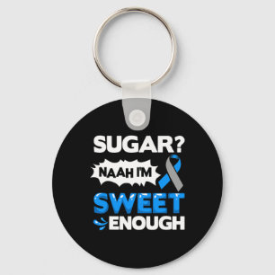 Diabetes citerar Diabetes Fighter Diabetes Awarene Nyckelring