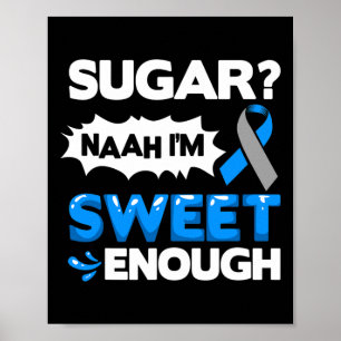 Diabetes citerar Diabetes Fighter Diabetes Awarene Poster