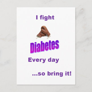 Diabetes, Diabetes har inte mig! Vykort