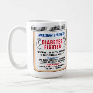 Diabetes Fighter Inspirational Gift Coffee Mugg