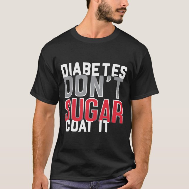 Diabetes Funny T-shirt (Framsida)