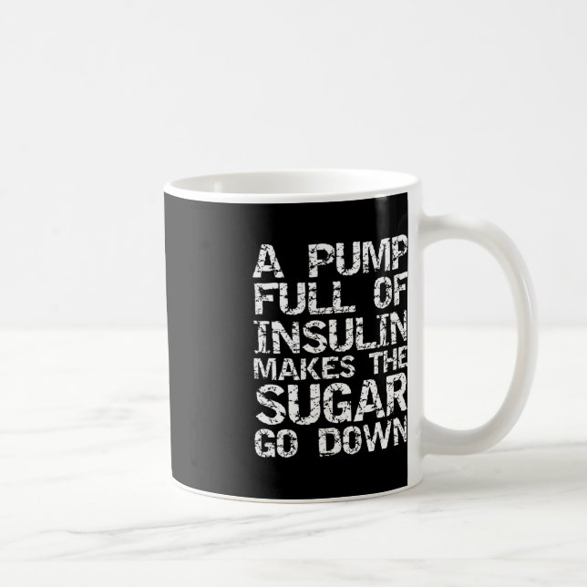 Diabetes Gift en Fullt av insulinet ger insulinet Kaffemugg (Höger)
