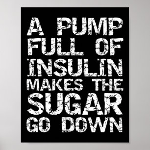Diabetes Gift en Fullt av insulinet ger insulinet Poster