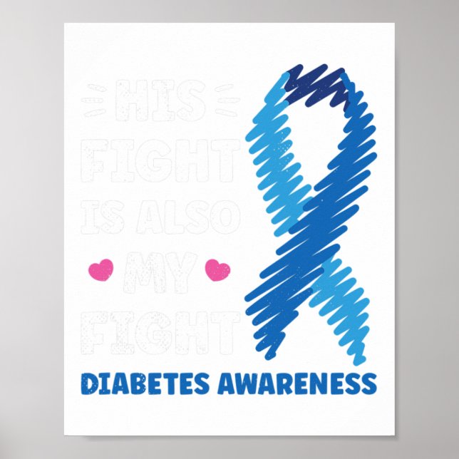 Diabetes Hans kamp är min kamp Poster (Framsidan)
