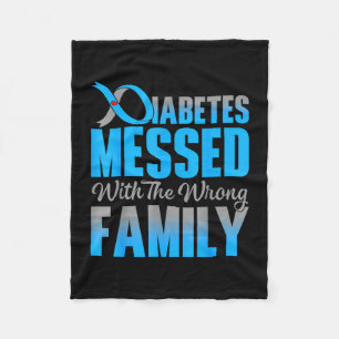 Diabetes härjade i fel familj typ 1-diabetes fleecefilt