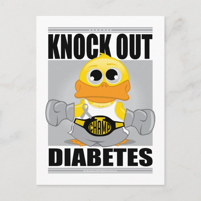 Diabetes in Knock-out Vykort (Framsida)